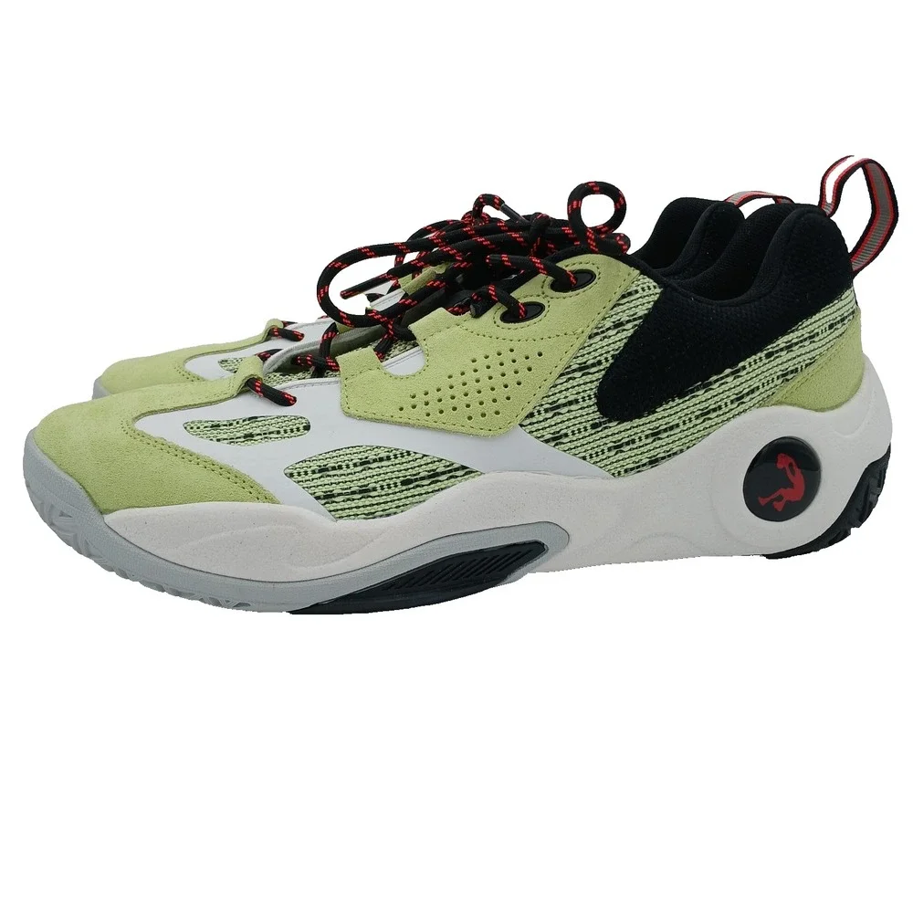 NEW MENS SHAQ RAQ LOW BASKETBALL SHOES GREEN AND WHITE SNEAKERS SIZE 13